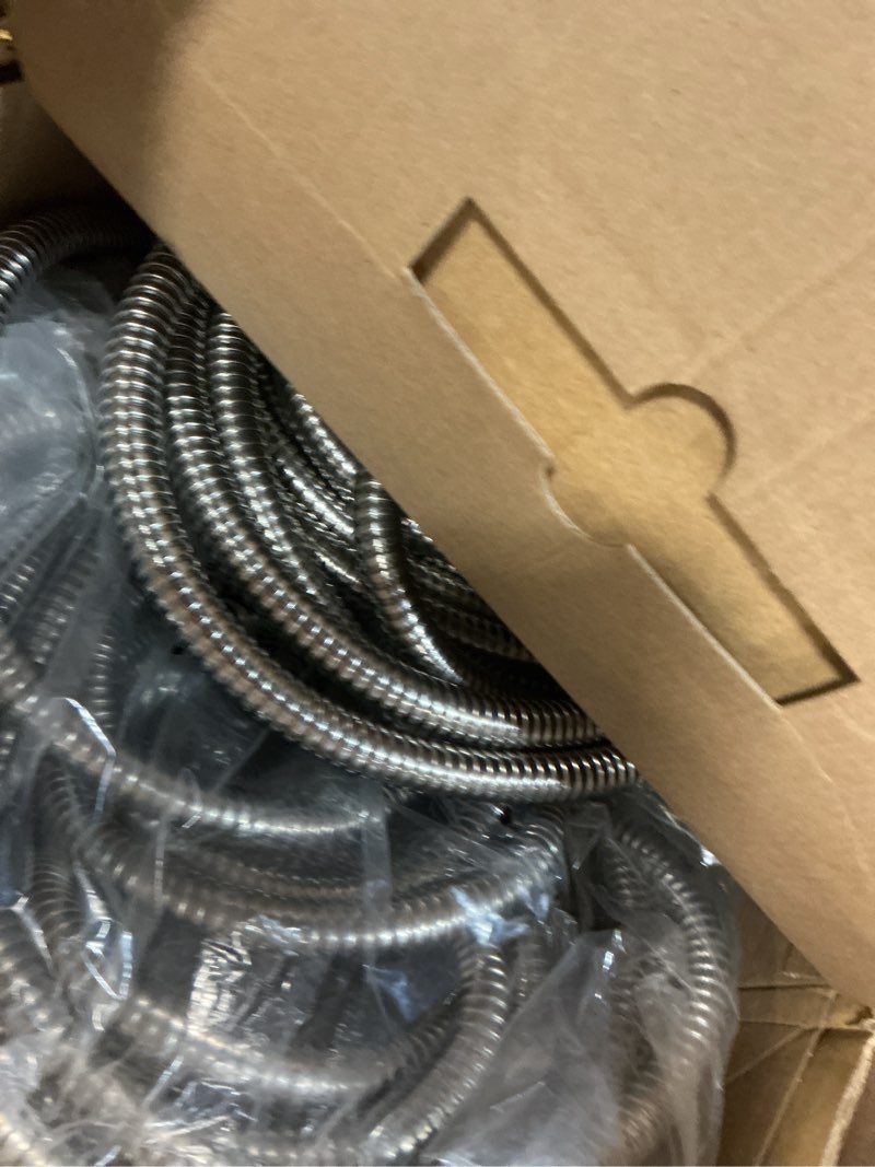 Condition photo showing Good Condition for bionic steel 150 ft long garden hose with nozzle, 304 stainless steel metal water hose 150ft, flexible hose, kink free, lightweight & durable, crush resistant fitting, easy to coil, 500psi- 2026 model 150'