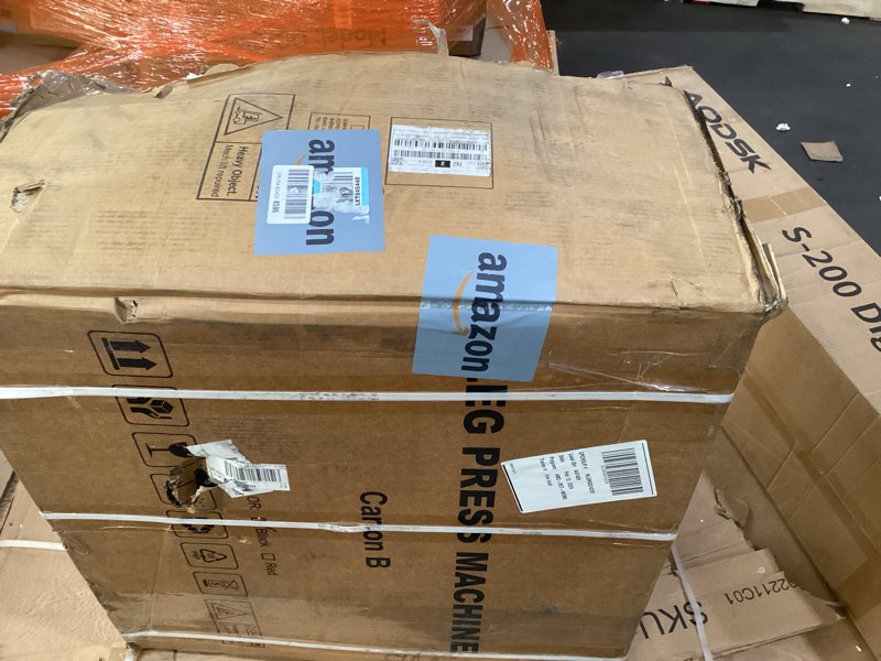 Condition photo showing As Is for Incomplete * missing boxes *Dripex Leg Press Hack Squat Machine Combo for Home Gym, Professional Adjustable Leg Press Machine for Full Lower Body Workout, Upgraded Leg Press with Transport Wheels, Weight Plates Not Included Black