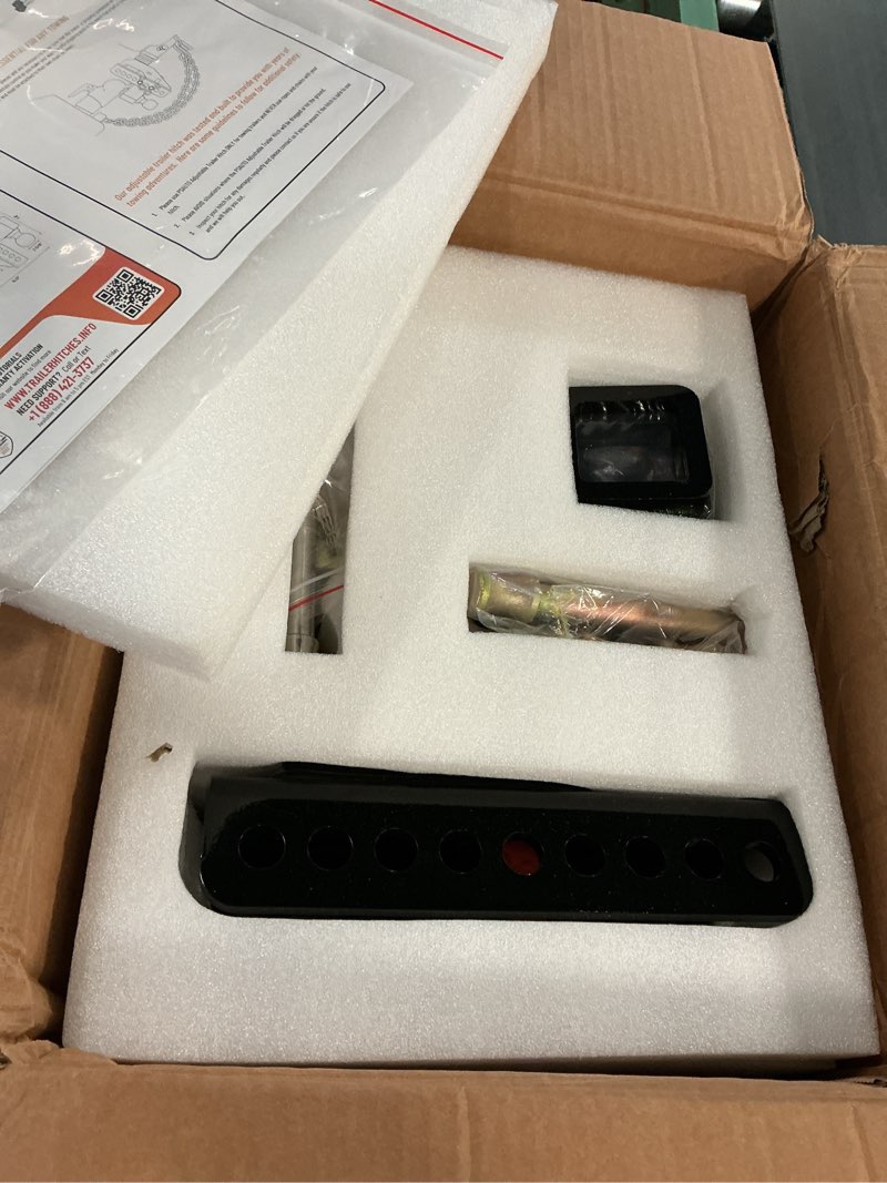 Condition photo showing Good Condition for adjustable drawbar trailer hitch - 20,000 lbs, fits 2 and 2-5/16 inch balls, us gov tested & certified, for rv towing, motorcycles & powersports 2-inch receiver gold, 6-inch drop