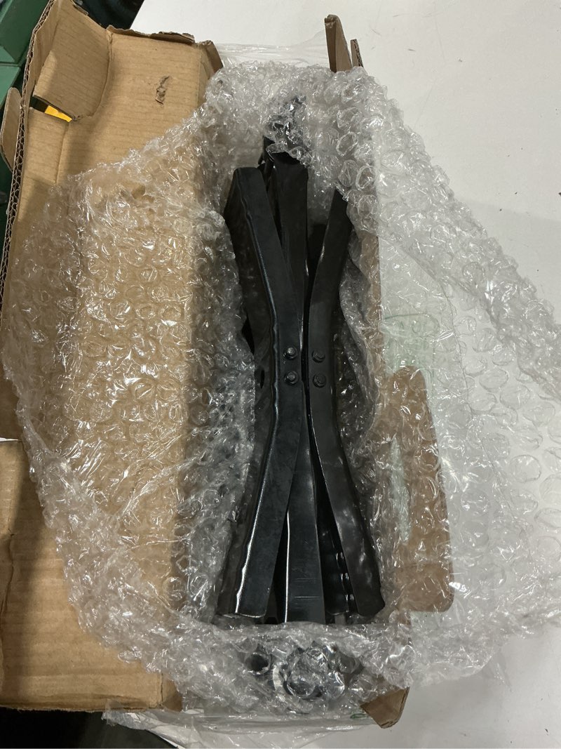 Condition photo showing As Is for proud panda small camper wheel chock shaped rv stabilizer for travel trailer,anti-move tire wheel chock with accessories-pair,heavy duty truck rv tire scissor locking x chock,fit for 2” to 10” tire spacing:2in-10in