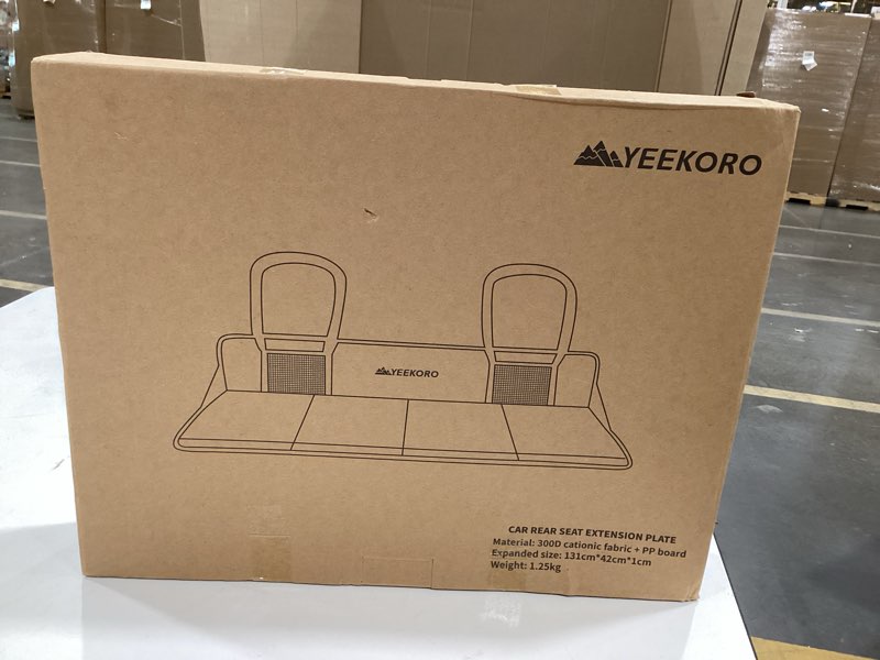 Condition photo showing New/Like New for car rear seat mattress extension plate, foldable car back seat extender?portable mattress for sleeping, increase travel trunk space and car bed camping space for cars, suv, model y/3?grey? light grey