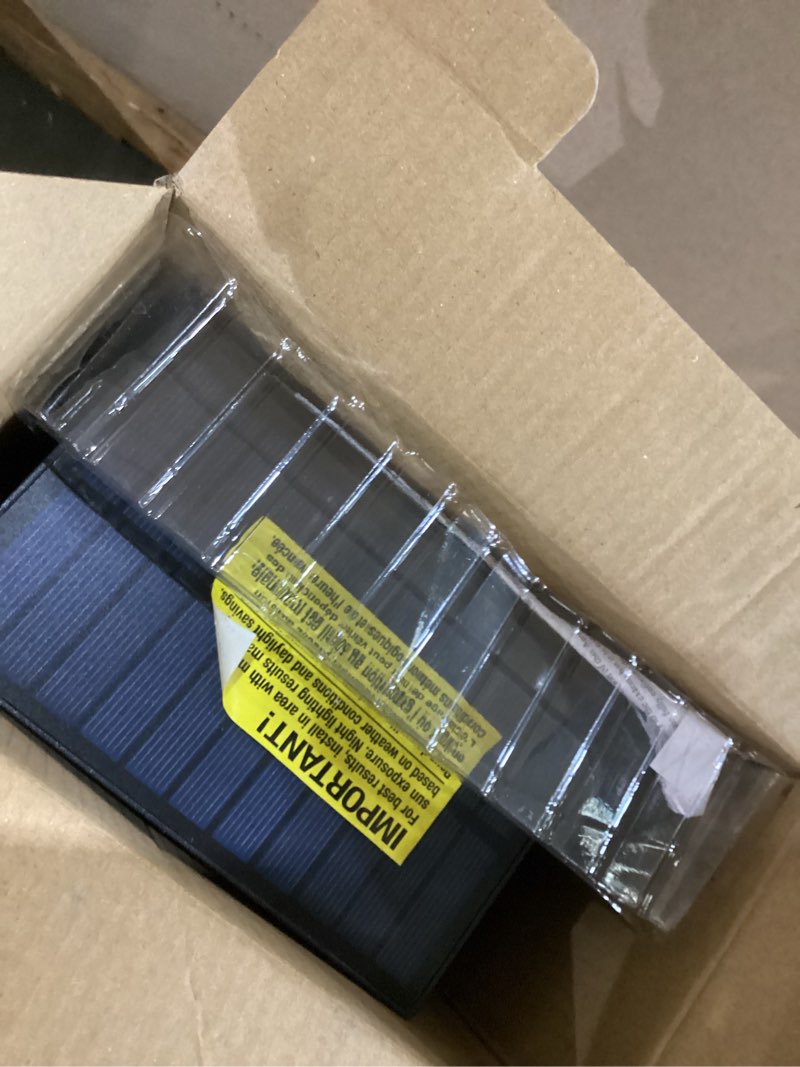 Condition photo showing As Is for bionic spotlight extreme solar powered integrated led outdoor motion sensor security flood light