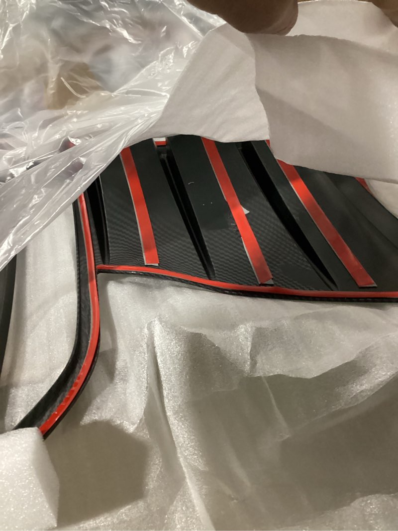 Condition photo showing New/Like New for yhcdsea for 2025 2026 tesla model y juniper front fog light cover trim eyebrow frame decorative accessories (juniper-matt carbon fiber pattern)