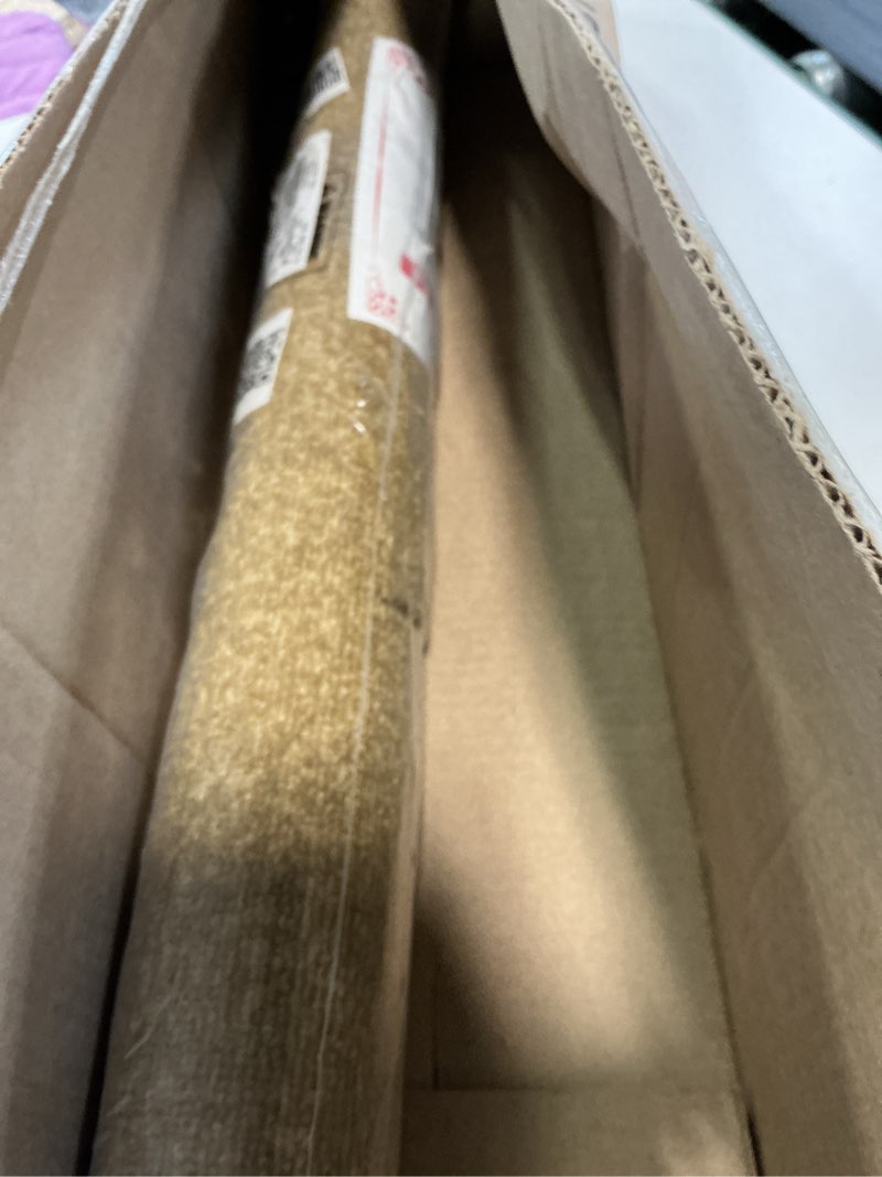 Condition photo showing Good Condition for ottomanson hallway runner rug 20" x 59" non slip solid area rugs easy to clean laundry rug runner durable & pet friendly floor carpet runners for hallways entryway living room kitchen, beige solid beige 1'8" x 4'11" (runner)