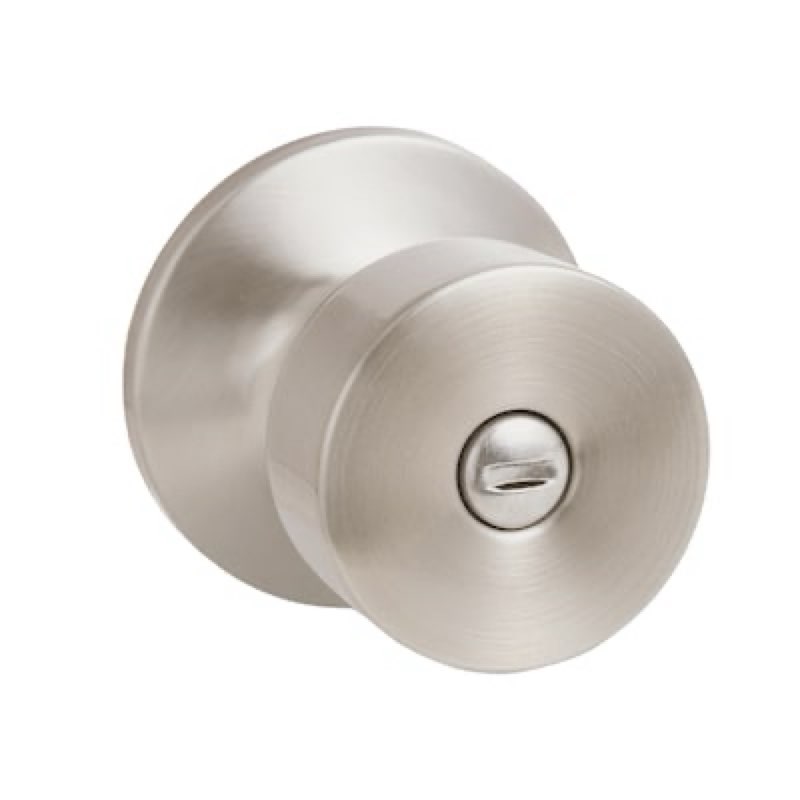reliabilt satin nickel interior or bed/bath privacy door knob