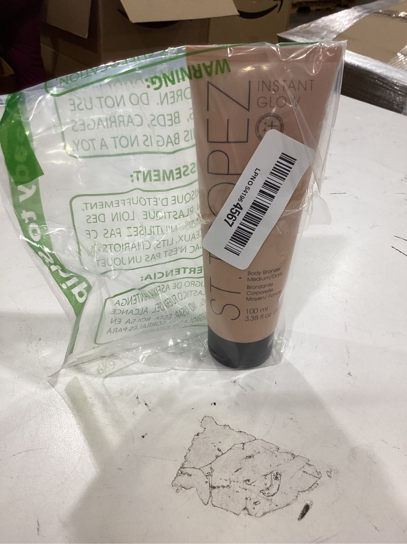 Condition photo showing New/Like New for st.tropez instant glow face & body bronzer makeup, smudge-proof, vegan, natural & cruelty free medium