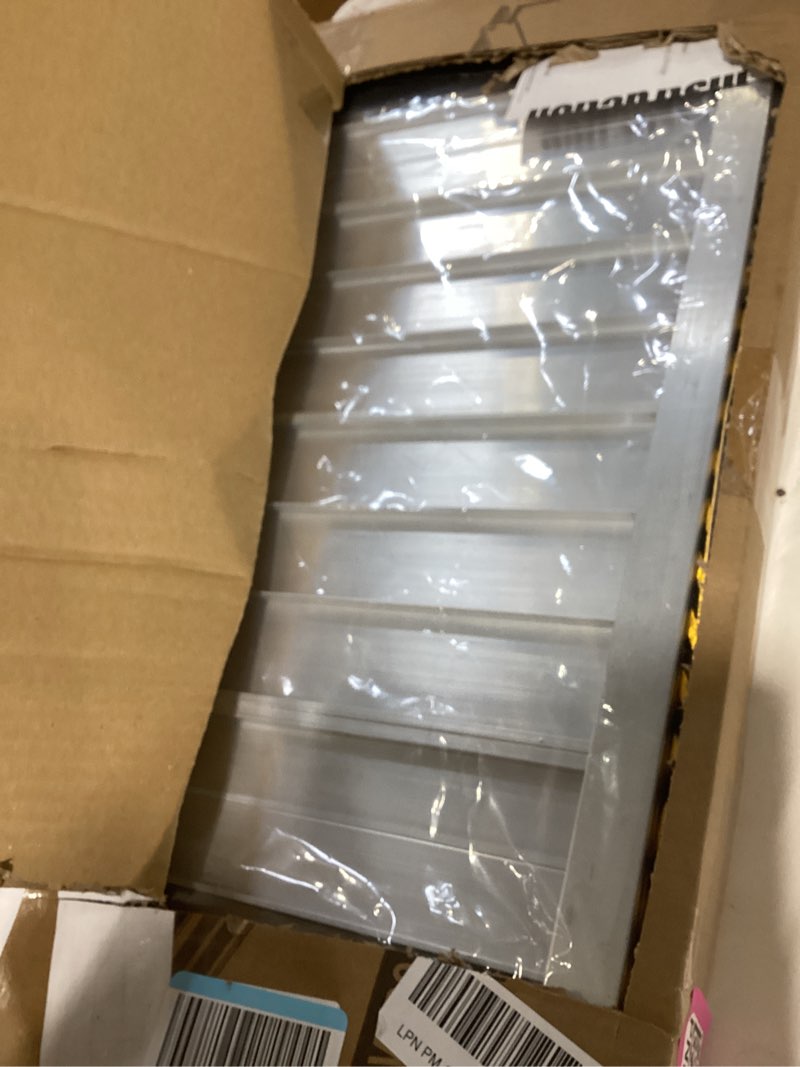Condition photo showing Good Condition for fachnuo 2 feet portable wheelchair ramp, non-skid aluminum handicap ramps with handle, folding threshold wheel chair ramp for home steps, stairs, entry, doorways, applicable height 2-6 inches aluminum 2ft(using height 2-6'')