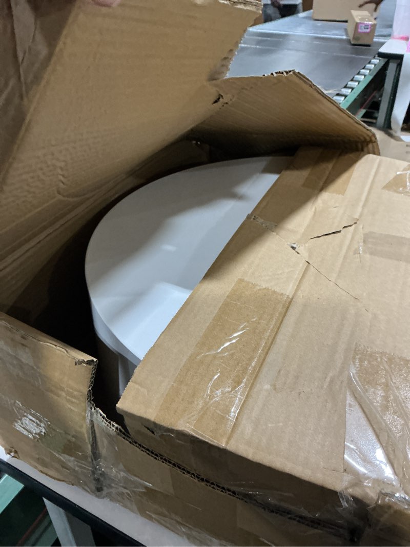 Condition photo showing Good Condition for Mannequin Display Pedestal Stands Bridal Shop Plinth Raiser Stand Party Event Decor Platform Base Tables for Model Comic-con Clothing Store Boutiques(19.7x7.9in,Round,White) 19.7x7.9in Round White