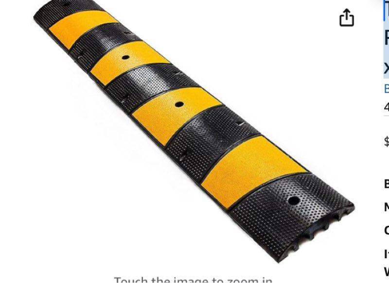 Troy TS-SPBP6 Modular Rubber Speed Bump (72\" x 12\" x 2\")similar