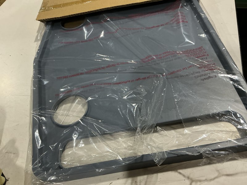 Condition photo showing Good Condition for walker tray table with 2 cup holders - universal trays for standard folding walkers - home mobility accessories by bluestone (gray)
