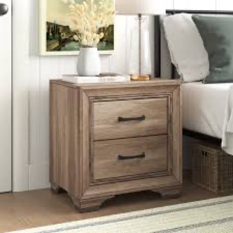 Eleora 2 Drawer Nightstand