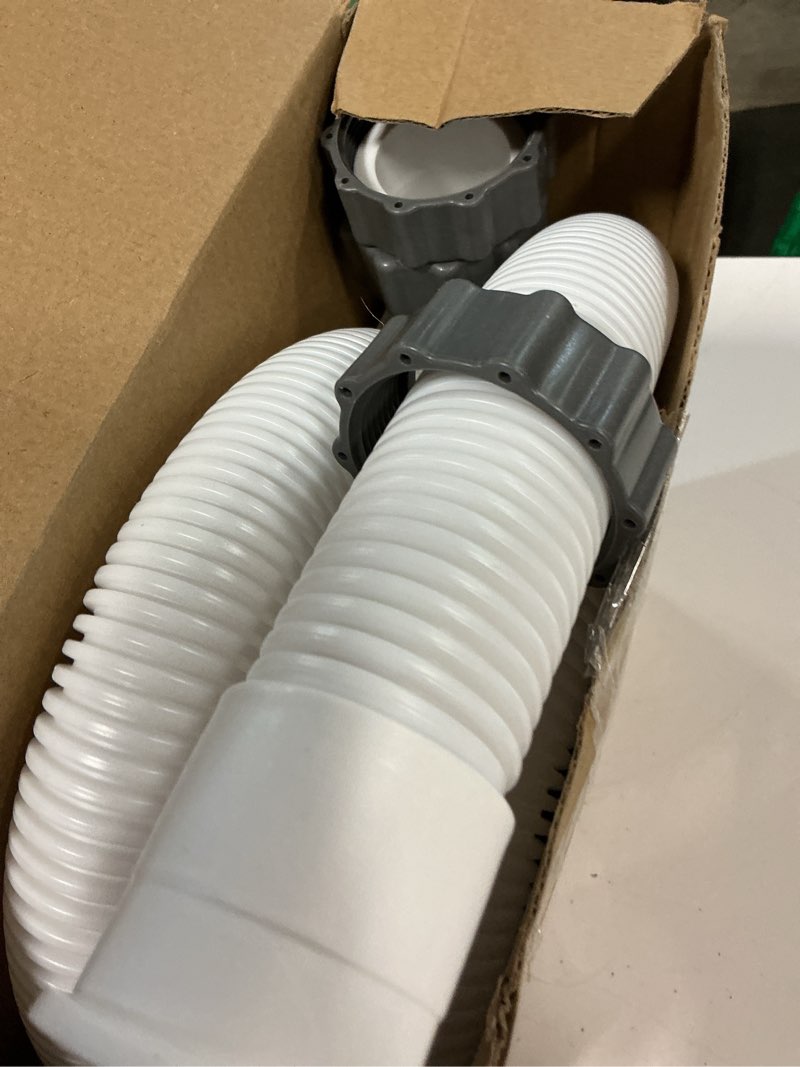 Condition photo showing Good Condition for 2 pcs pool hoses for above ground pools 1 1/2 inch diameter 59" long pool pump hose replacement filter pump hose accessories white