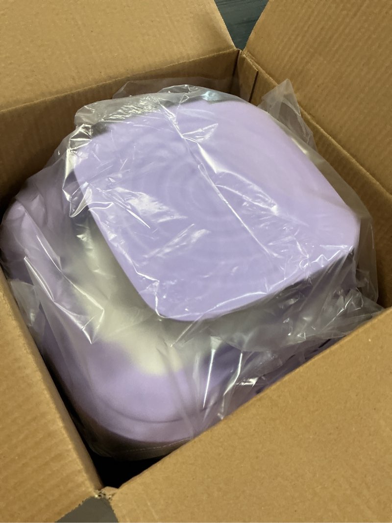 Condition photo showing New/Like New for mini portable washing machine, compact washer for smaller laundry clothing items, perfect for dorms, apartments, traveling, and all other small spaces, best gift (purple)
