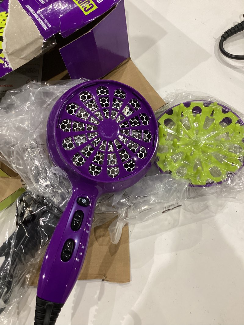 Condition photo showing Good Condition for bed head curls-in-check 1875w hair diffuser dryer | great for curly hair, reduce frizz & static | diffuser hair dryer enhances natural curl, waves & texture 1 count (pack of 1)