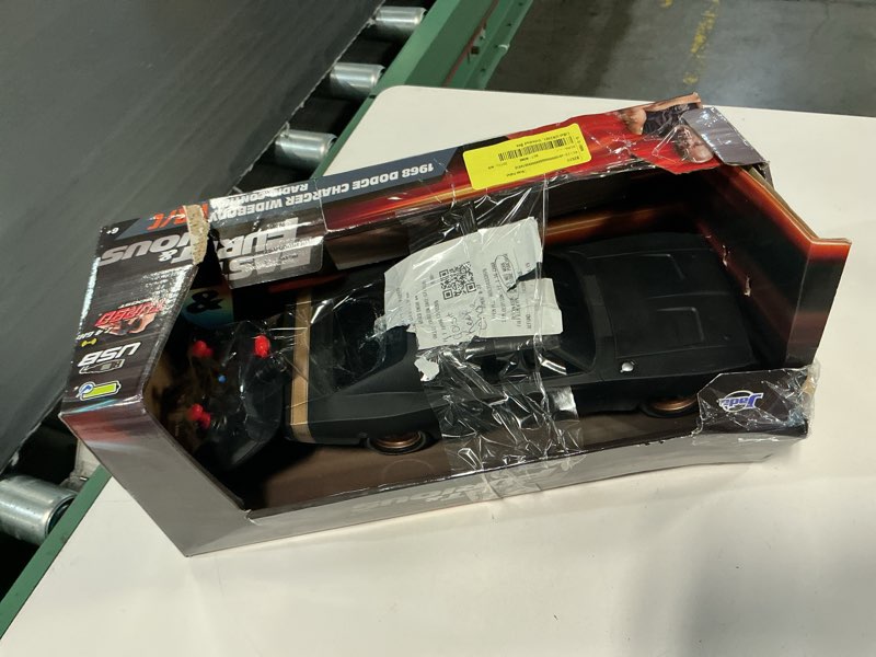 Condition photo showing As Is for fast & furious 1:16 scale rc - dom's 1968 dodge charger widebody