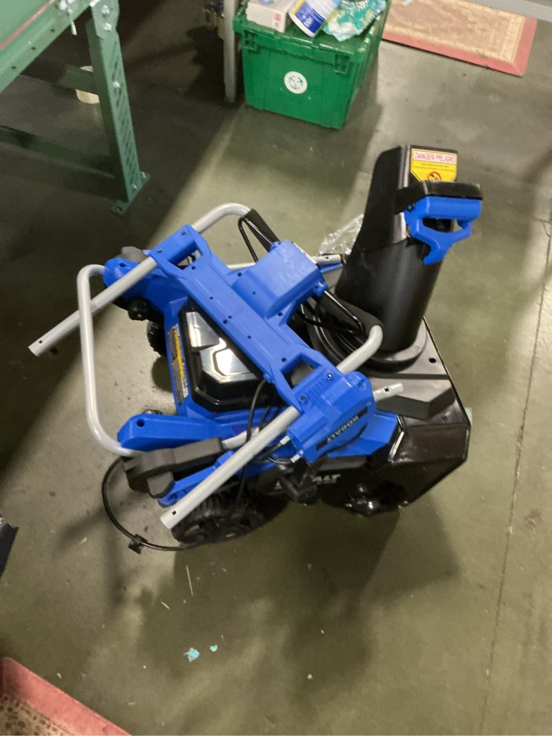 Condition photo showing As Is for BILT HARD 60'' Tractor PTO Snow Blower with Manual Chute Rotator, 3 Point PTO Snow Blower with 27" Cut Height, 15.7" Auger, 25-75 HP Compatible for Larger Properties 60 Inch