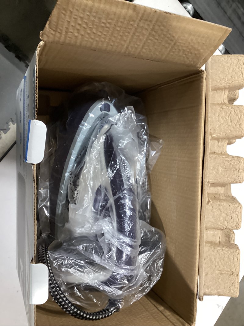 Condition photo showing Good Condition for Steam Iron for Clothes,1500W Professional Steam Station,67.62oz Water Tank,Auto Shutoff,Self-Clean,ECO Mode, Iron Steamer with Ceramic Soleplate for Various Fabrics, Lock For Easy Carry Purple