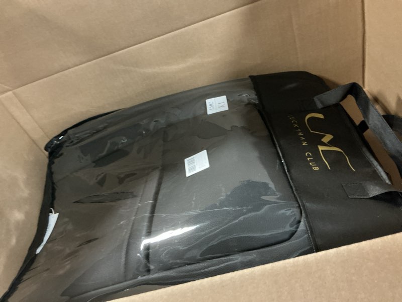 Condition photo showing Good Condition for luckyman club 2 front chevy colorado seat covers, fit for 2015-2022 colorado crew cab z71 lt zr2 work truck with faux leather (black&red 2 pcs) (2015-2022) font only black&red