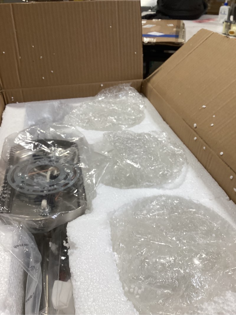 Condition photo showing Good Condition for bathroom vanity light brushed nickel bathroom light fixtures with clear glass shade hardwired e26 base(max 60w) chrome modern 3-light vanity lights silver-639 20inch