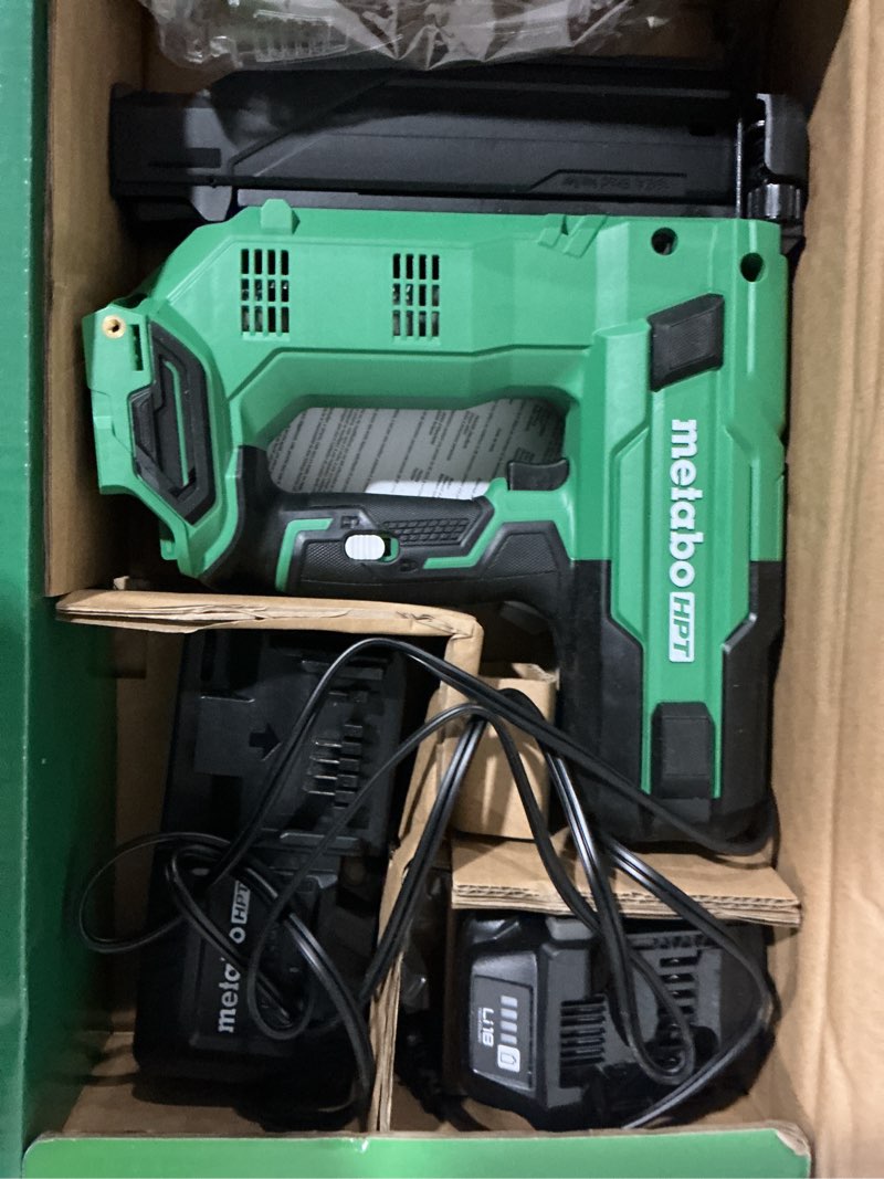 Condition photo showing Good Condition for metabo hpt multivolt 18 ga. cordless compact brad nailer kit (battery & charger) 18 v