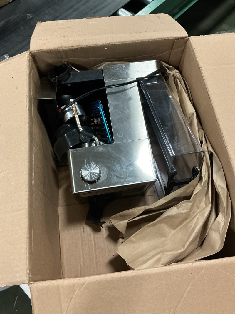 Condition photo showing As Is for AIRMSEN Espresso Machines with Burr Grinder, 20 Bar, Milk Frother Steam Wand, Stainless Steel Coffee Maker for Home - Cappuccino Latte & ??Cold Brew?? Iced Coffee Maker & Americano