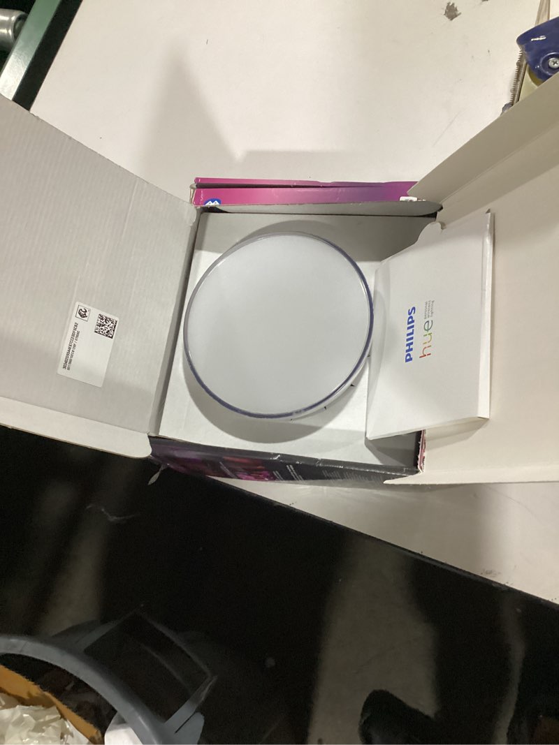 Condition photo showing As Is for philips hue go portable color changing smart led table lamp with bluetooth