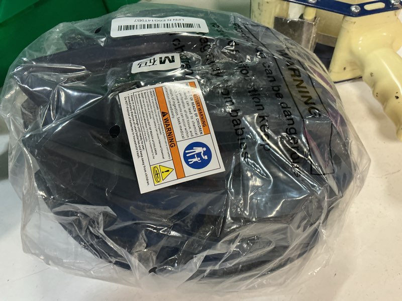 Condition photo showing Good Condition for kingbike bike helmet with usb rechargeable light & replacement pads & visor navy blue medium