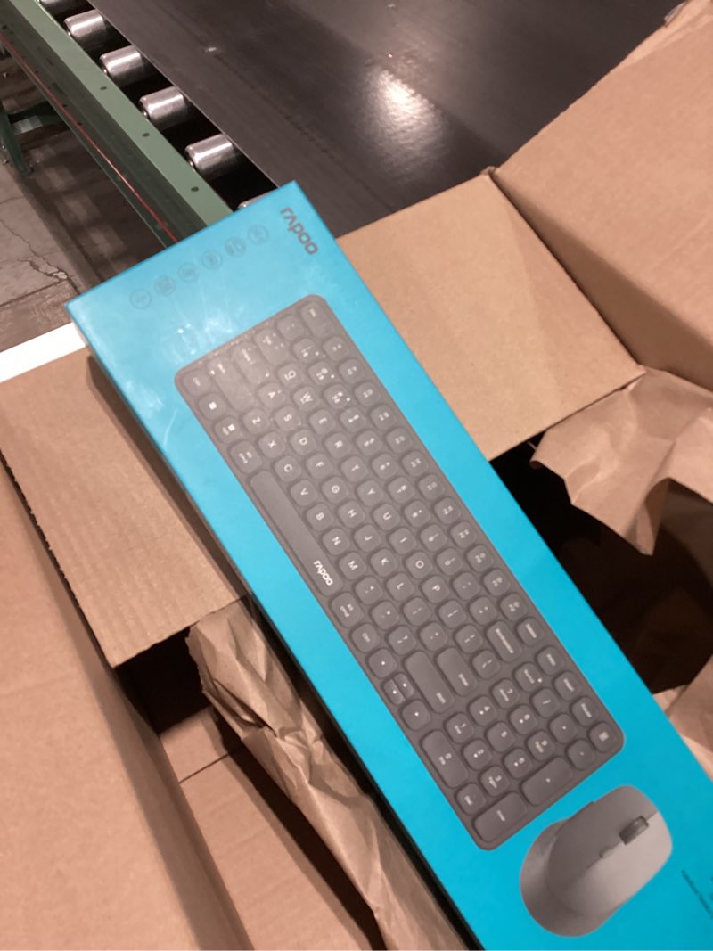 Rapoo 9360M Wireless Keyboard and Mouse Combo, Blade-Series E9310M 99-Key Ultra-Thin Keyboard and M3