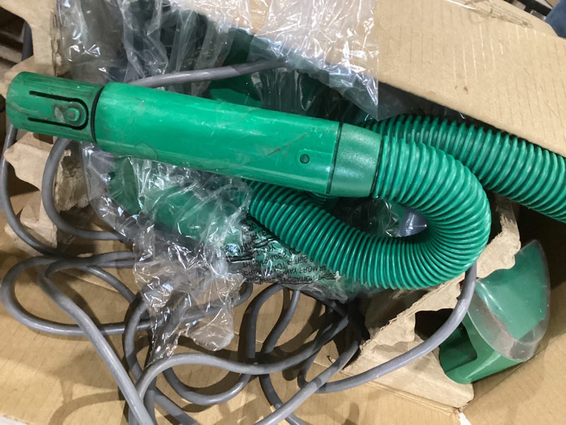 Condition photo showing As Is for bissell little green multi-purpose portable carpet and upholstery cleaner, car and auto detailer, with exclusive specialty tools, green, 1400b
