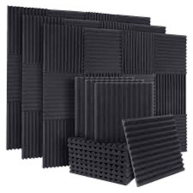 Geynnple 4 Pack Sound Proof Foam Panels |48"×24"×2" Quick-Recovery Soundproof Wall Panels | High Den