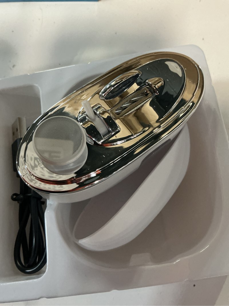 Condition photo showing As Is for electric nail clippers for fingers and toes, 3 in 1 smart nail clipper adjustable speeds rechargeable with polishing led light for seniors, kids, adults white
