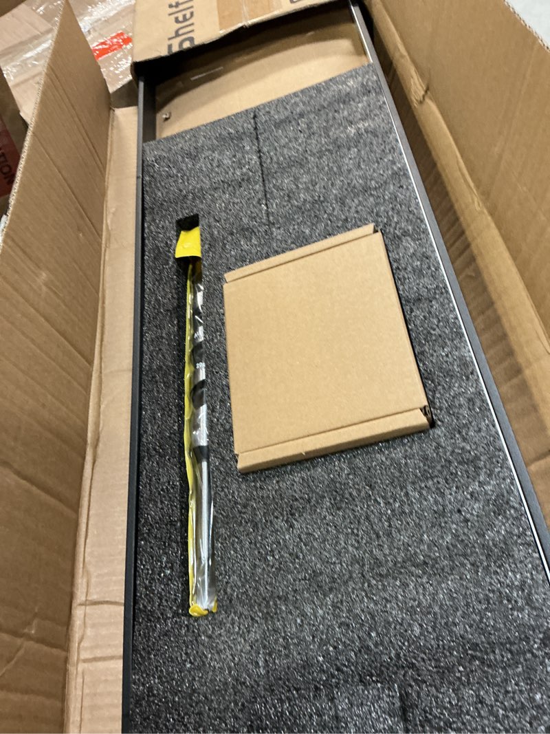 Condition photo showing Good Condition for Floating Shelf Bracket Heavy Duty Shelving Brackets,Decorative Floating Shelf Hardware Black,Hidden Metal Shelf Support Bracket(53X6X1.2-Starter Jig) 53X6X1.2-Basic Kit