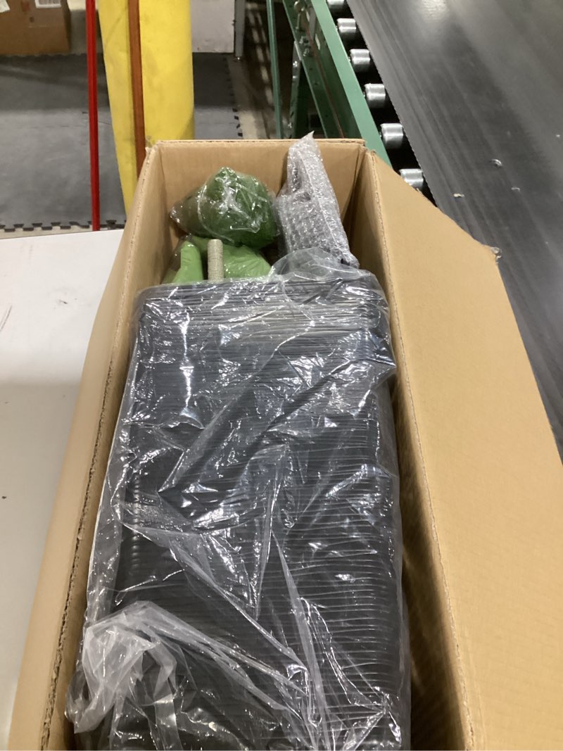 Condition photo showing Good Condition for 6FT Artificial Dracaena Tree with Black Planter - Real Touch Fake Plant for Home & Office Decor, Faux Yucca Indoor Floor Tree 6ft Black-6ft