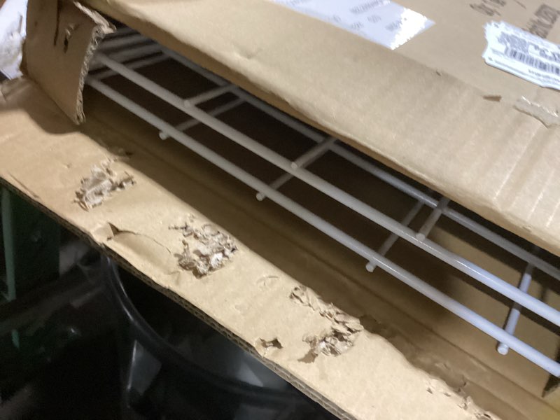 Condition photo showing As Is for Wallmaster 2-Pack 15x45 Heavy Duty Garage Wall Shelving 45-inch-by-15-inch Wall Mount Garage Storage Rack Floating Shelves Max Load 400lb White