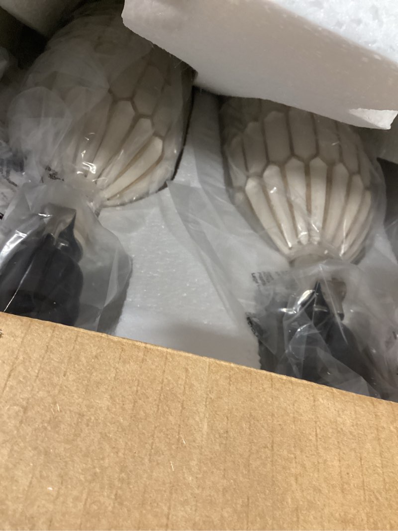 Condition photo showing Good Condition for farmhouse table lamps set of 2, 3-way dimmable touch lamp for bedroom nightstand with usb a+c ports & ac outlet, white vintage boho bedside lamp for living room end table (bulbs included) ivory