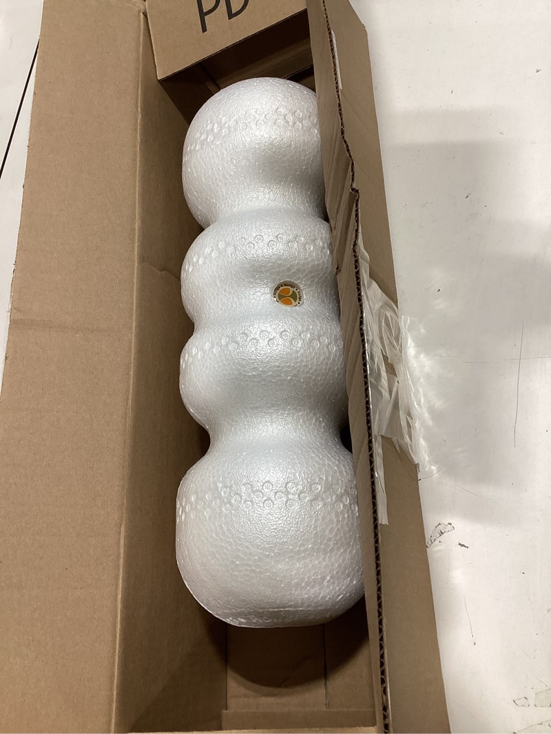 Condition photo showing New/Like New for rollga foam roller lite - high density foam roller for back pain relief, deep tissue massage & muscle recovery. physical therapy exercise tool for neck, back, legs, & feet. yoga & pilates roller white