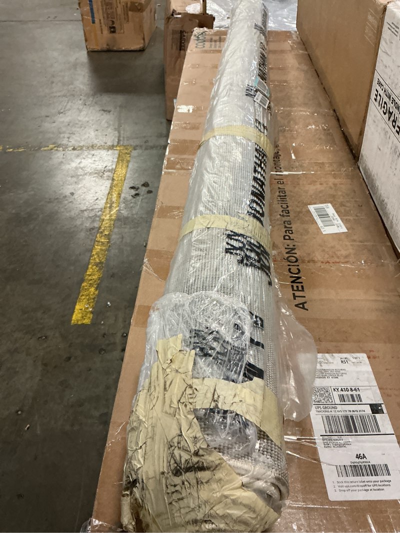 Condition photo showing As Is for JONATHAN Y Haze Solid Low-Pile Cream 7x7 Square Indoor Area Rug, Coastal,Bohemian,Minimalist,Classic, Easy-Cleaning for Living Room,Bedroom,Kitchen,Pet Friendly,Non-Shedding (SEU100T-7SQ)