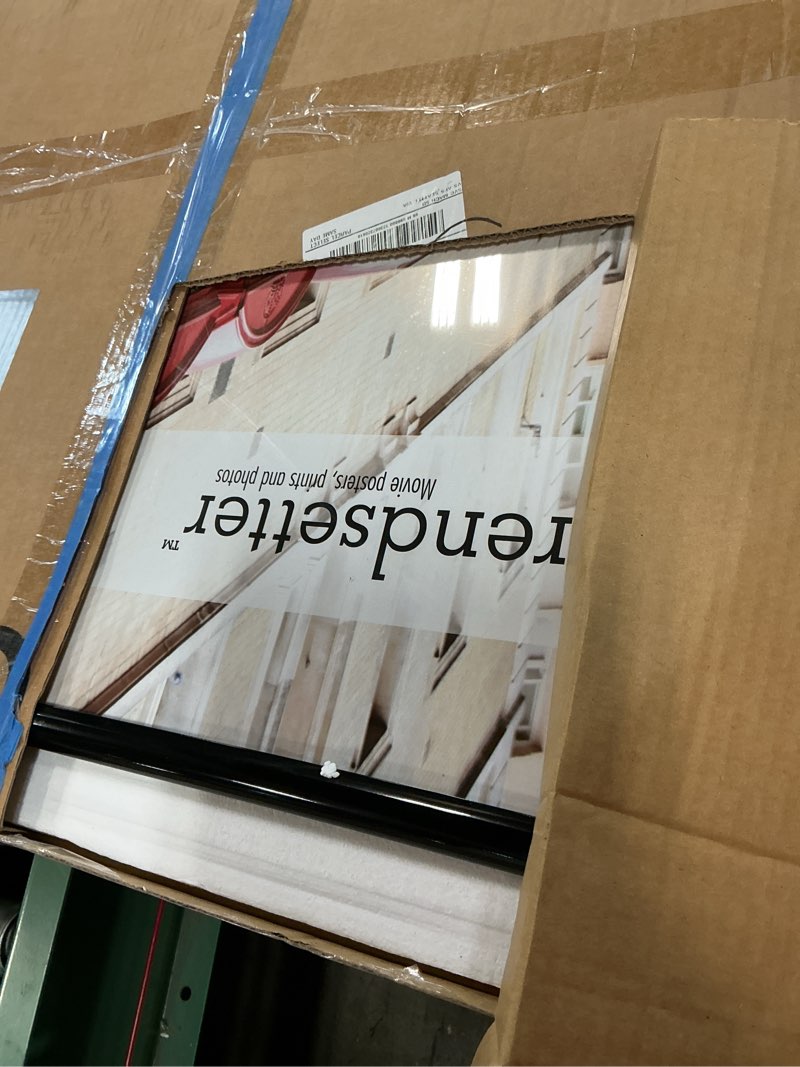 Condition photo showing As Is for MCS Trendsetter Movie Poster Frame 27x40 Black High-Gloss, Vertical & Horizontal Wall Hanging Large Picture Frame for Photos, Artwork & Custom Posters (1-Pack) 1-Pack 27x40