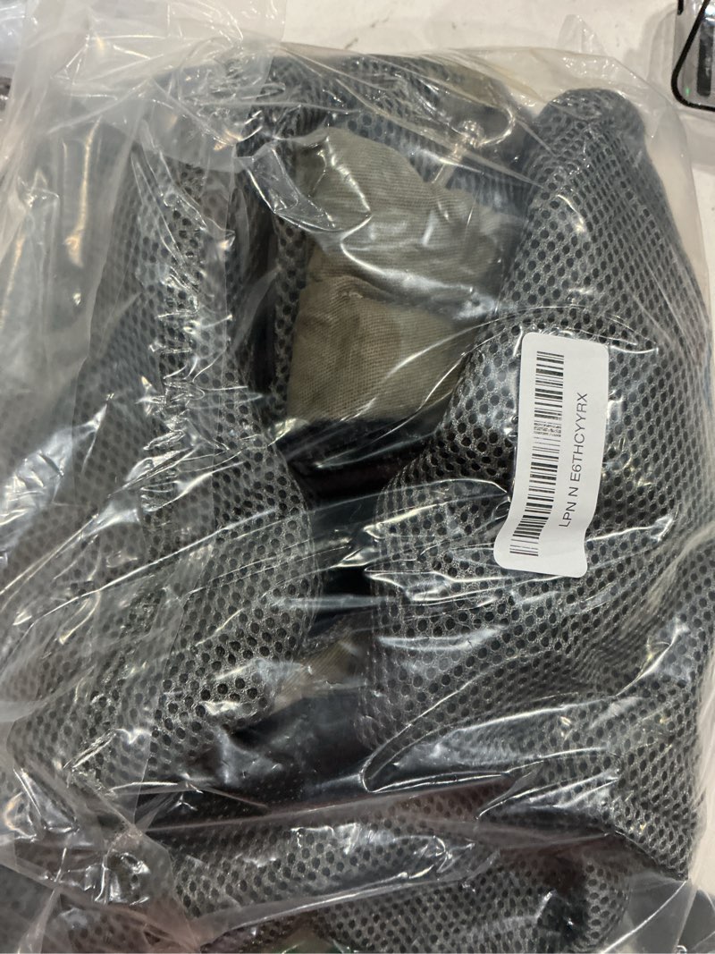 Condition photo showing As Is for slowton dog carrier sling - thick padded shoulder strap adjustable dog carriers for small dogs, puppy carrier purse for pet cat with front zipper pocket safety belt machine washable (grey mesh l) b-dark grey breathable fabric for pets 12-16lbs
