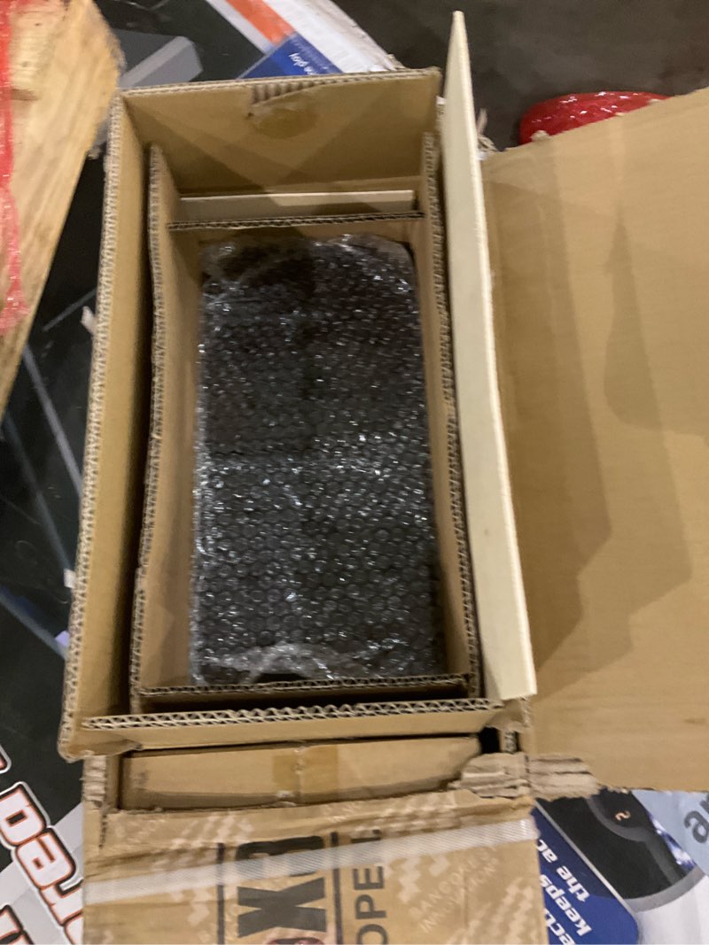 Condition photo showing As Is for Incomplete, Fitvids Multifunctional Home Gym System Workout Station with Leg Extension and Preacher Curl, 122.5LB Weight Stack, Multiple Options, Multiple Packages Black/Red Part Only: Box #3/4/5