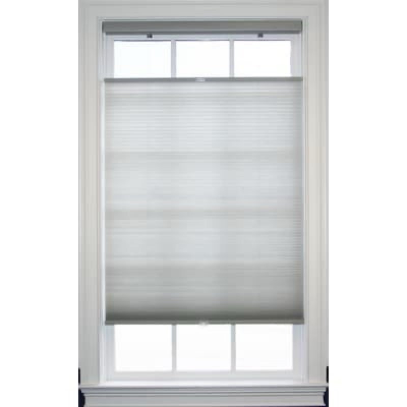 allen + roth top down bottom up 31-in x 72-in gray light filtering cordless top-down/bottom-up