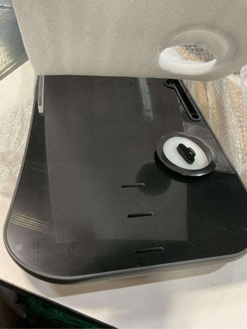 Condition photo showing Good Condition for Treadmill Desk Attachment, 36 Inches Tread Tray Workstation Handlebars Platform with Laptop Holder, Cup Tablet Holder, Ergonomic Stand with Cooling Holes(Black)