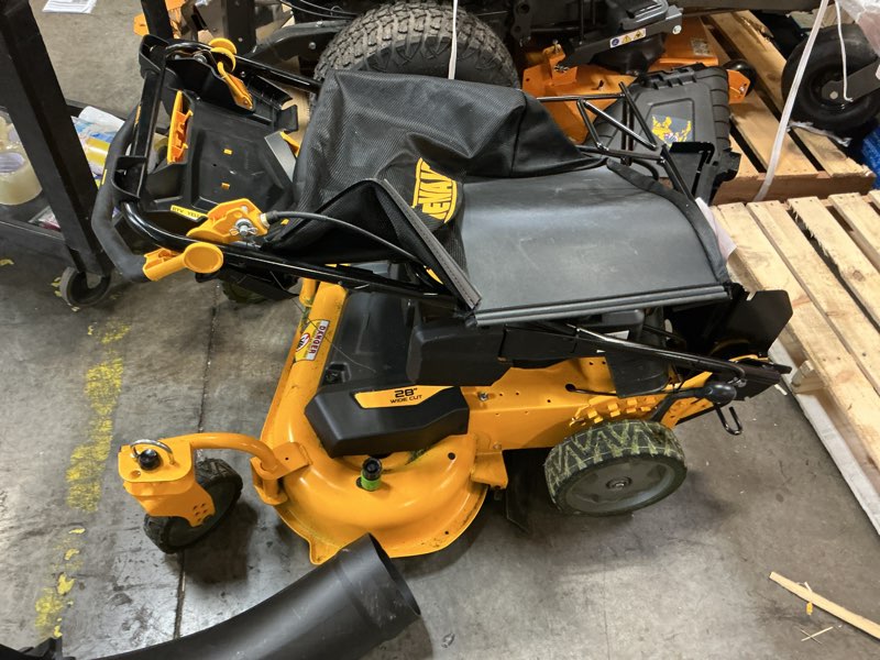Condition photo showing As Is for 28-in. 224cc rwd self-propelled 3-in-1 lawn mower with poweradapt