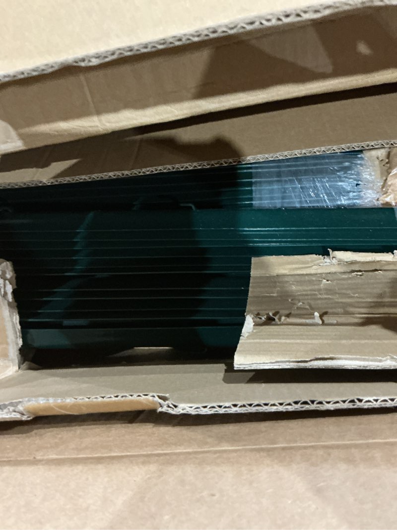 Condition photo showing As Is for metal fence posts, splicing 6 ft green heavy duty u posts, no dig t posts for fences wire mesh, perfect for temporary fencing, electric fence wire, corner anchor - 16 packs green 6ft-16pack