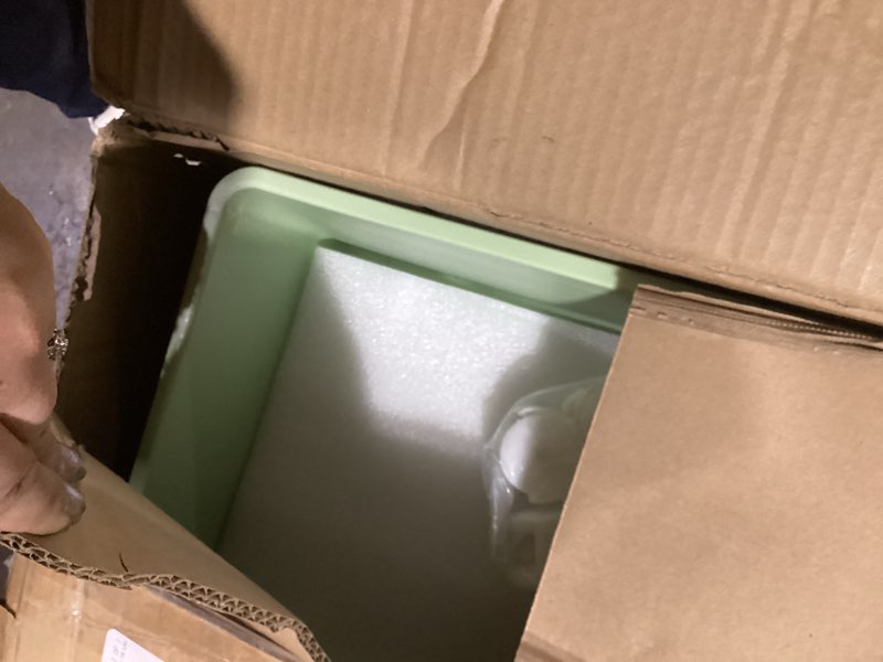 Condition photo showing Good Condition for Rolling Storage Cart with Drawers,Utility Cart with 6 Large Drawers and Wooden Tabletop,Craft Storage Cart with Lockable Wheels for Bedroom, Office, Classroom, Kids'Room, Living Room (Rainbow)