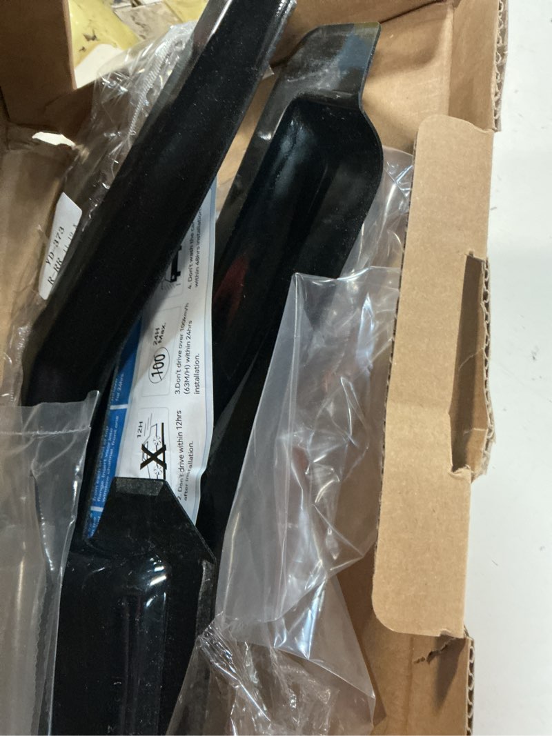 Condition photo showing As Is for in-channel window visors rain guards for 2019-2026 chevy silverado/gmc sierra 1500 crew cab, window vent wind shades deflectors 2019-2026 silverado/sierra crew cab