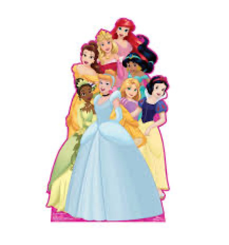 Princess Group Cardboard Standup