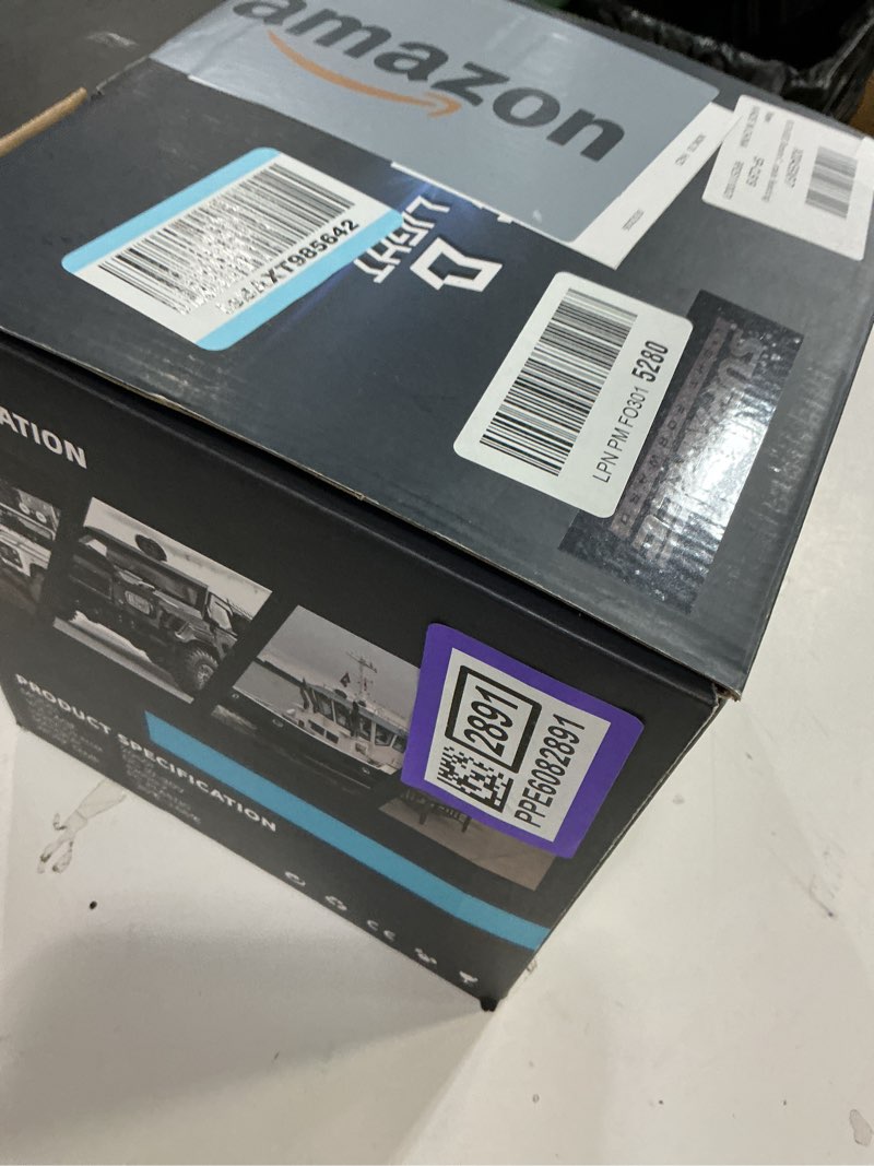 Condition photo showing Good Condition for SUPAREE Remote Control LED Spotlight, 60w 5000lm Outdoor LED Searchlight Auto-Reset 360°Rotation for Boat Truck Offroad Marine Wireless Magnetic Spot Light, (6 Strong Magnets & Automatic Searching) Black