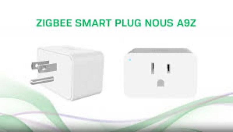 NOUS ZigBee Smart Plug 15A, Energy Monitoring, Compatible with Alexa, Google Home, Home Assistant, S