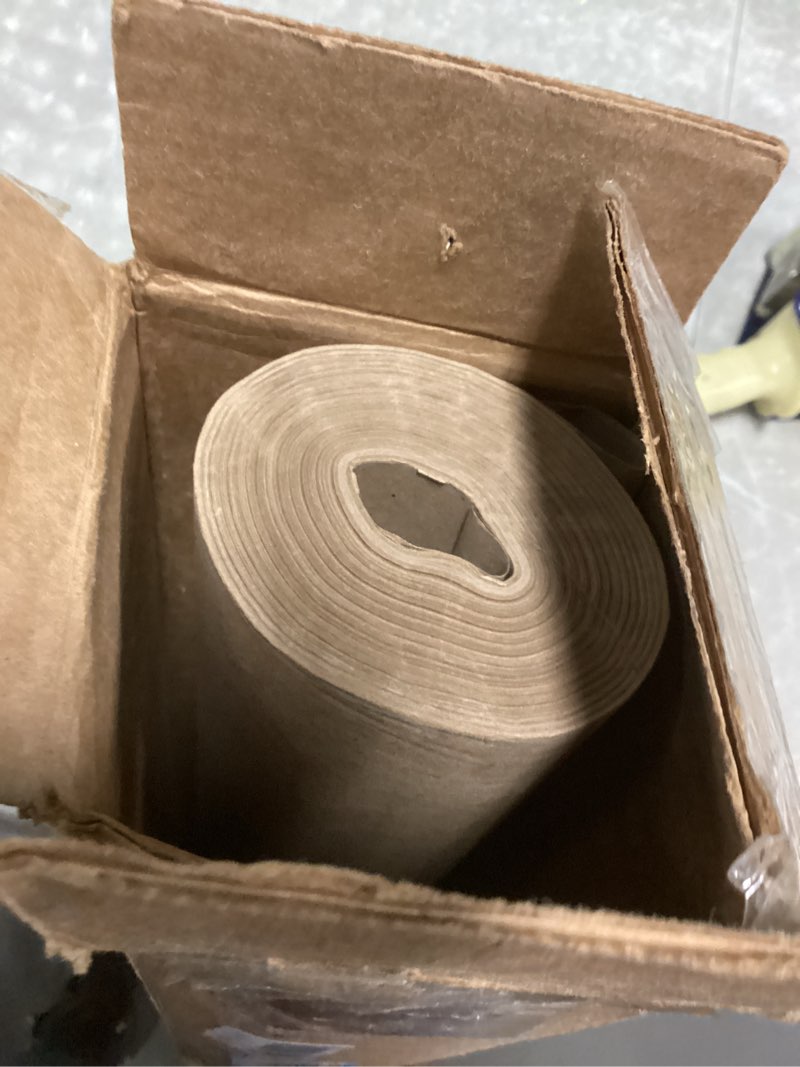 Condition photo showing Good Condition for Brown Kraft Paper Roll 36" x 1200" (100 feet) with Cutter - USA-Made Quality Paper 50lb Thickness for Wrapping, Packing, Moving, Shipping, & Crafts/Arts - Natural Kraft Material by IDL Packaging Brown 36" x 100 feet